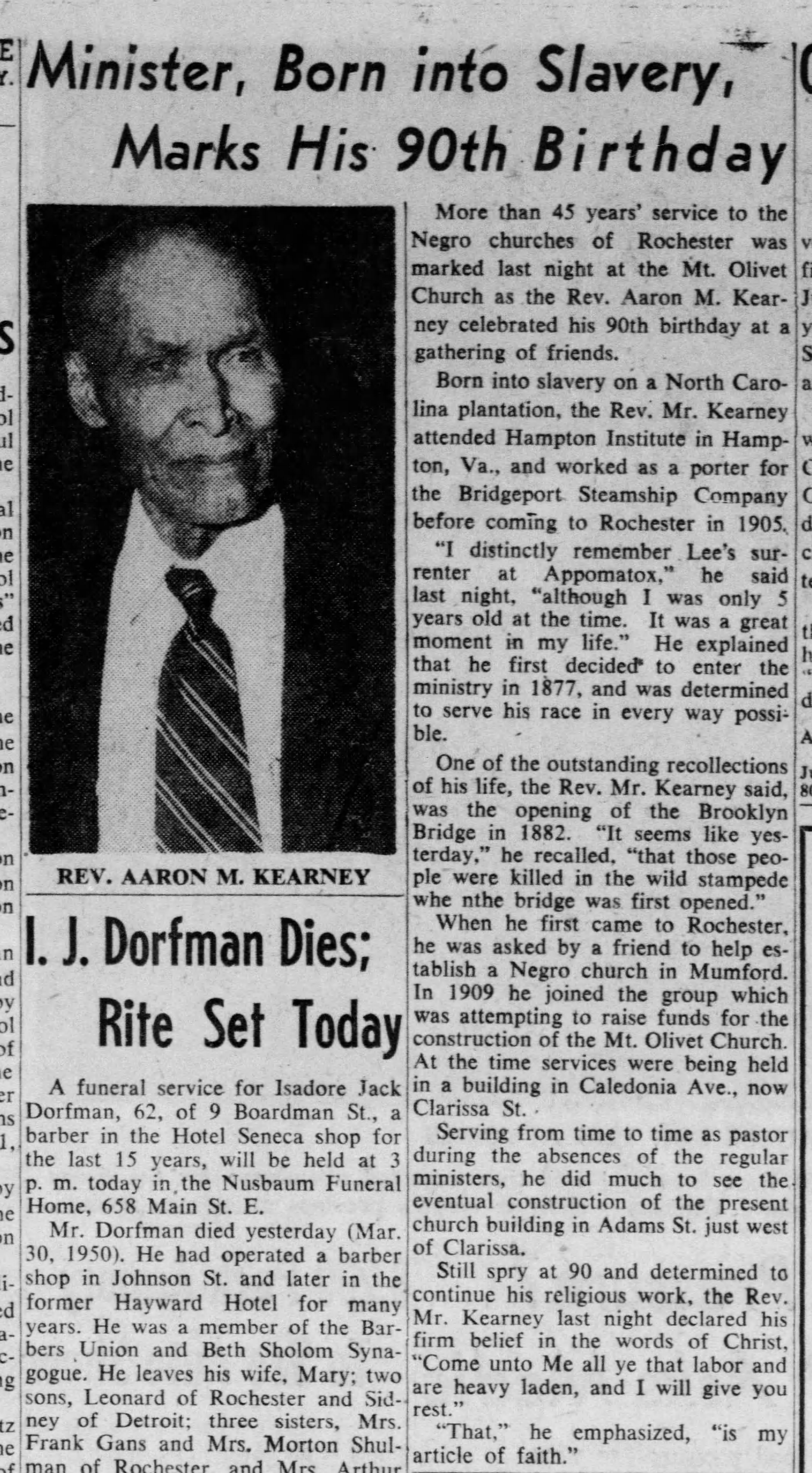 1930-3-31 Rev A M Kearney Democrat_and_Chronicle_Fri__Mar_31__1950_