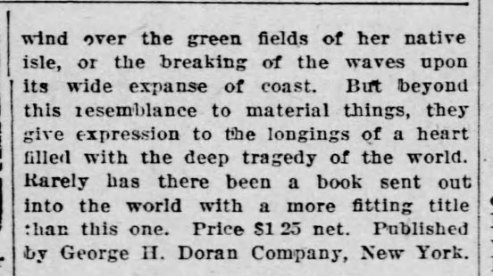 1918-10-13 Dars Sigerson Democrat_and_Chronicle_Sun__Oct_13__1918_b