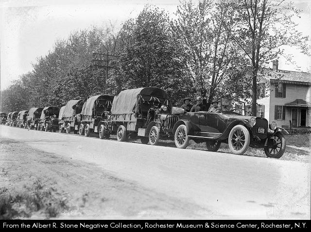 1918 Caravan of red cross supplies